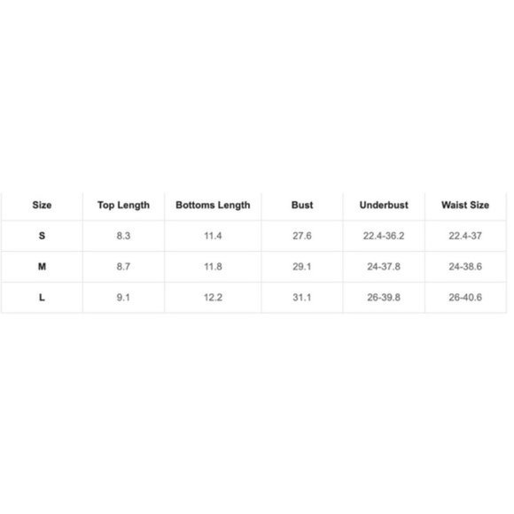 Gold Trim High Waisted 2pc Bikini Swimsuit Bathing Suit - Picture 5 of 6